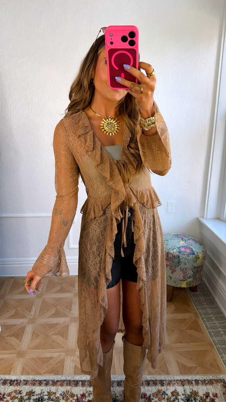 Vintage Chic Lace Kimono