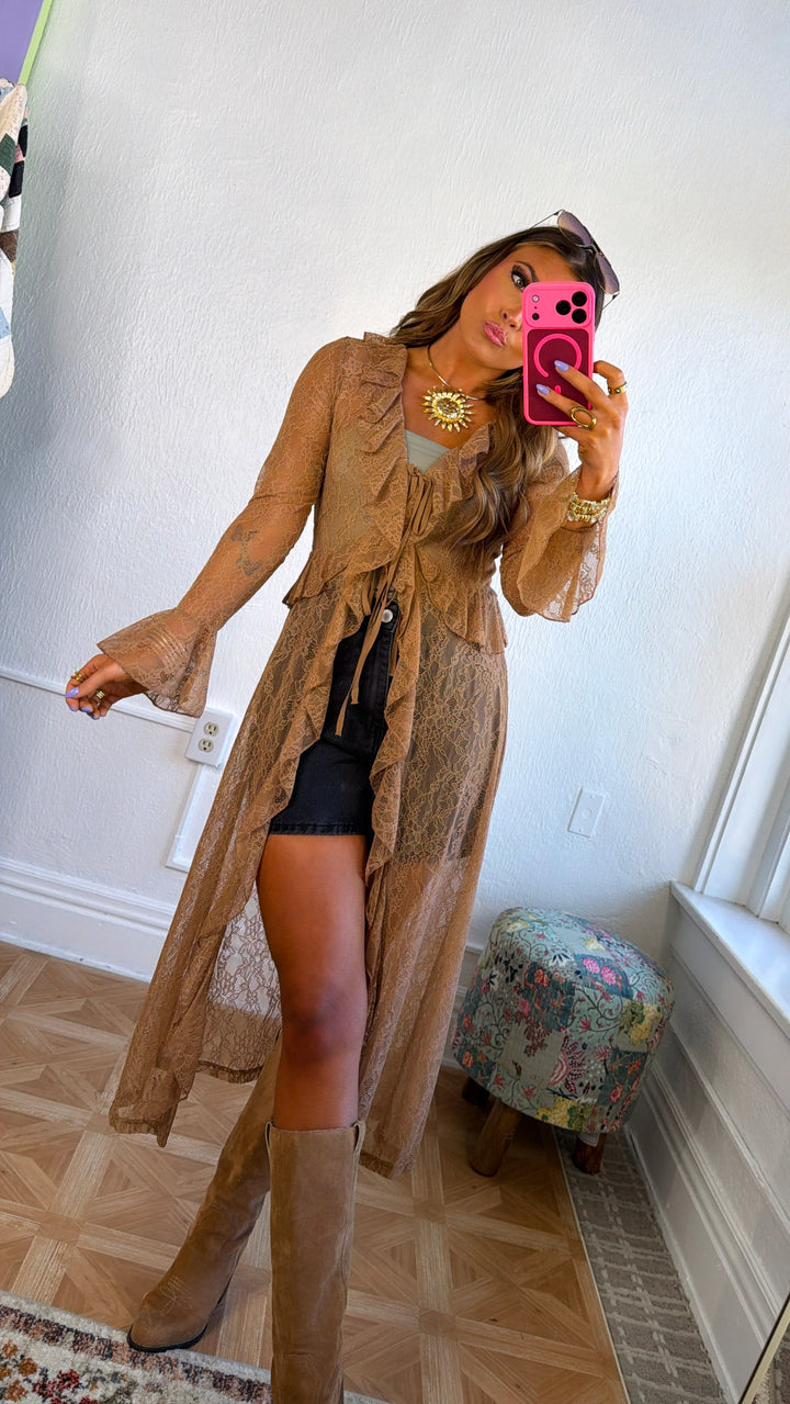 Vintage Chic Lace Kimono