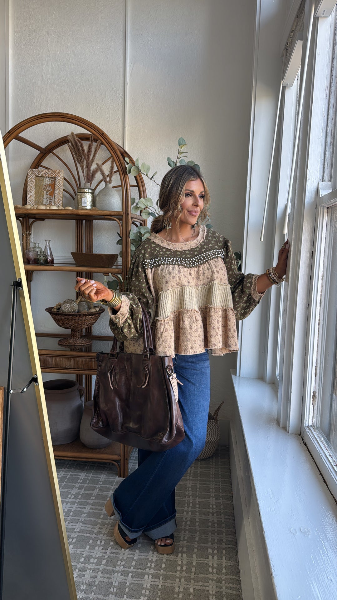 Briarwood Blouse, Olive