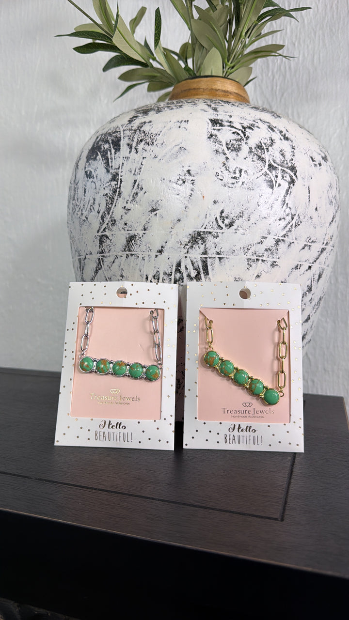 Treasure Jewels: Silver Oasis Necklace