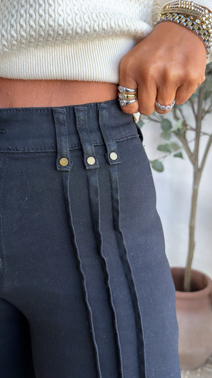 The Apex Straight Leg Denim, Black