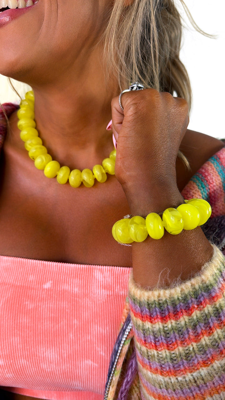 Sugar Bead Set, Yellow