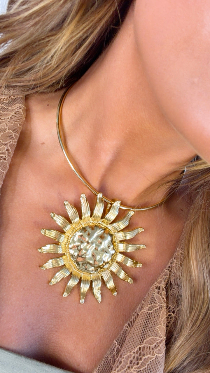 Solar Disk Necklace