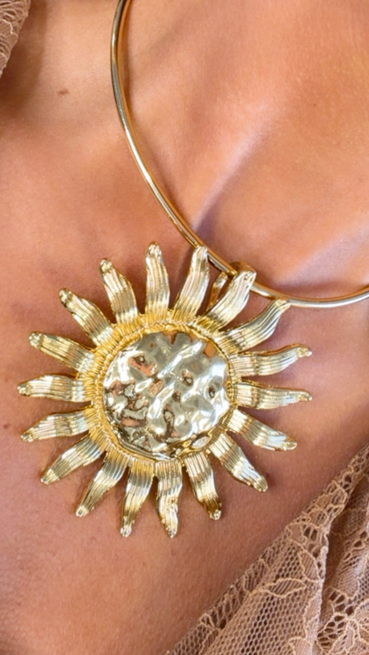Solar Disk Necklace