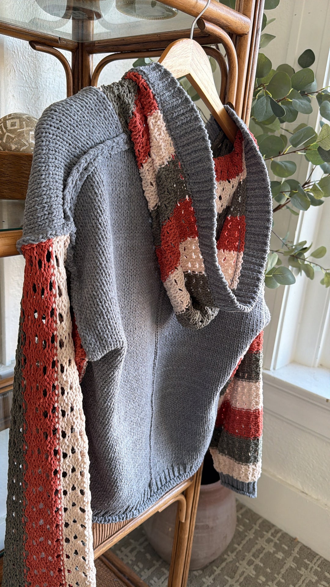 Fog Harbor Knit Sweater, Navy Multi