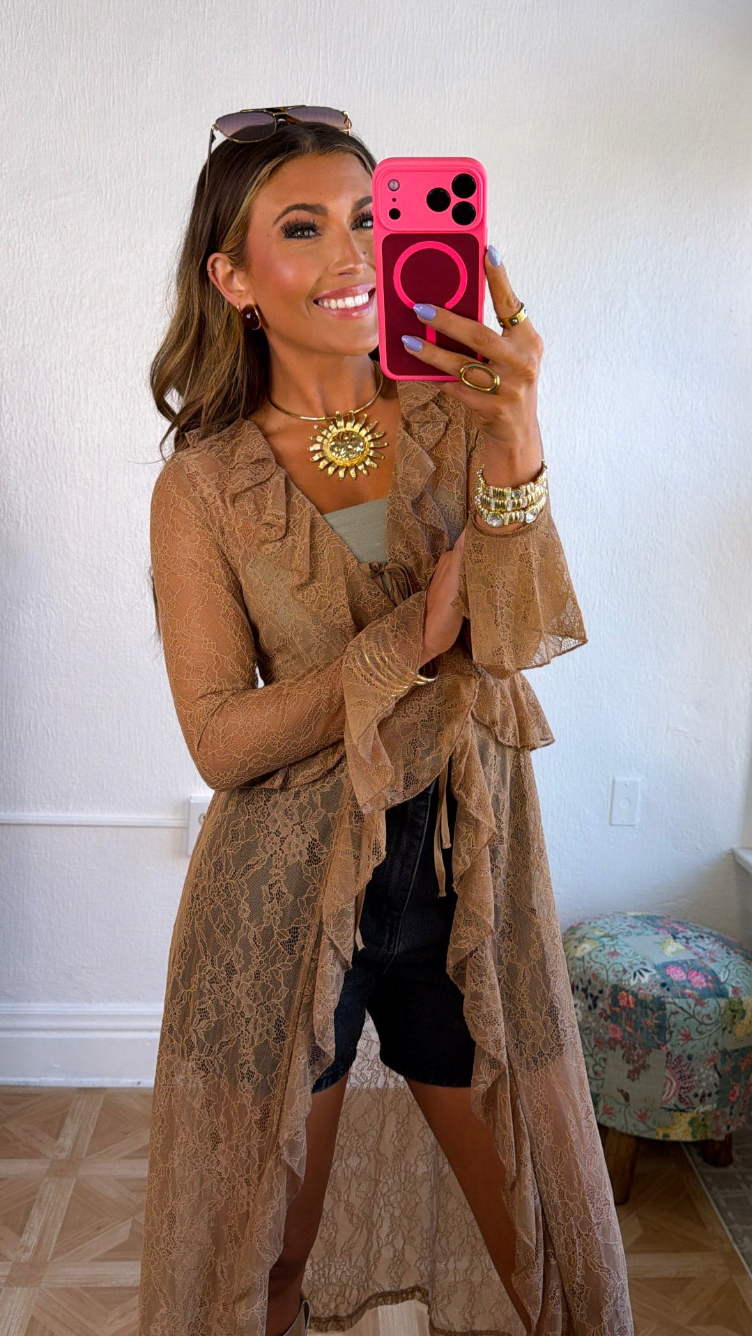 Vintage Chic Lace Kimono