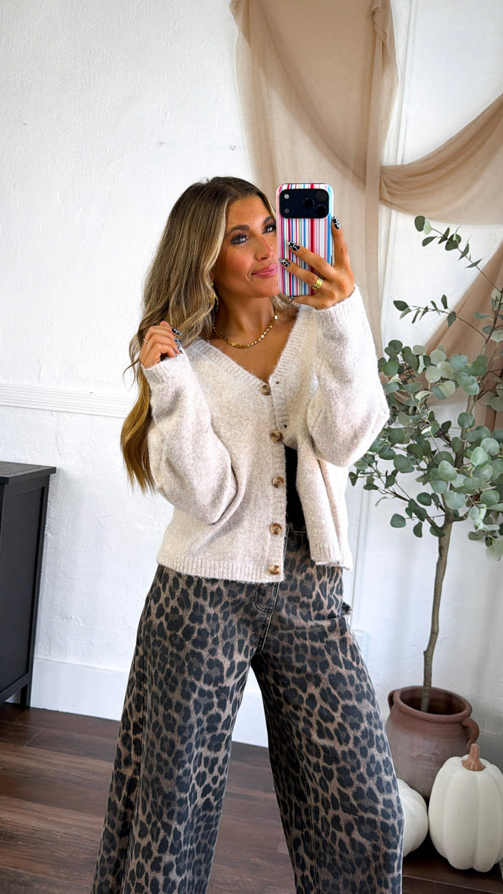 Haven Knit Cardigan, Oatmeal