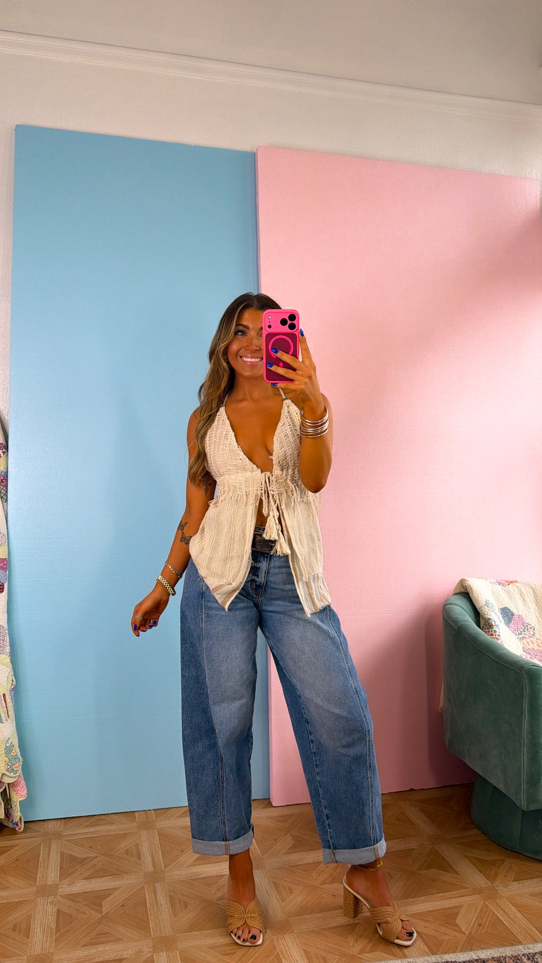 Dandelion Daydreams Top, Natural