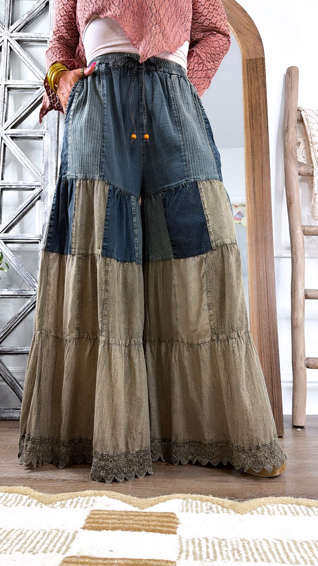Tiered Flow Pants, Gravel