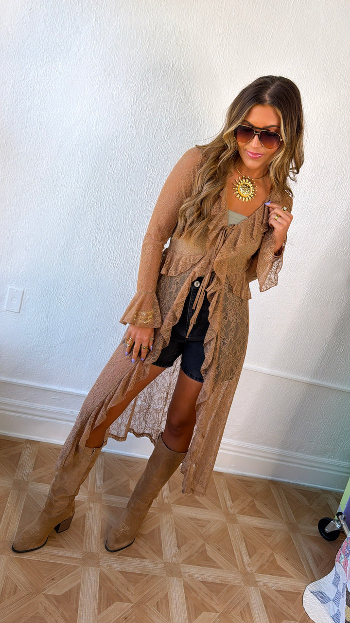 Vintage Chic Lace Kimono