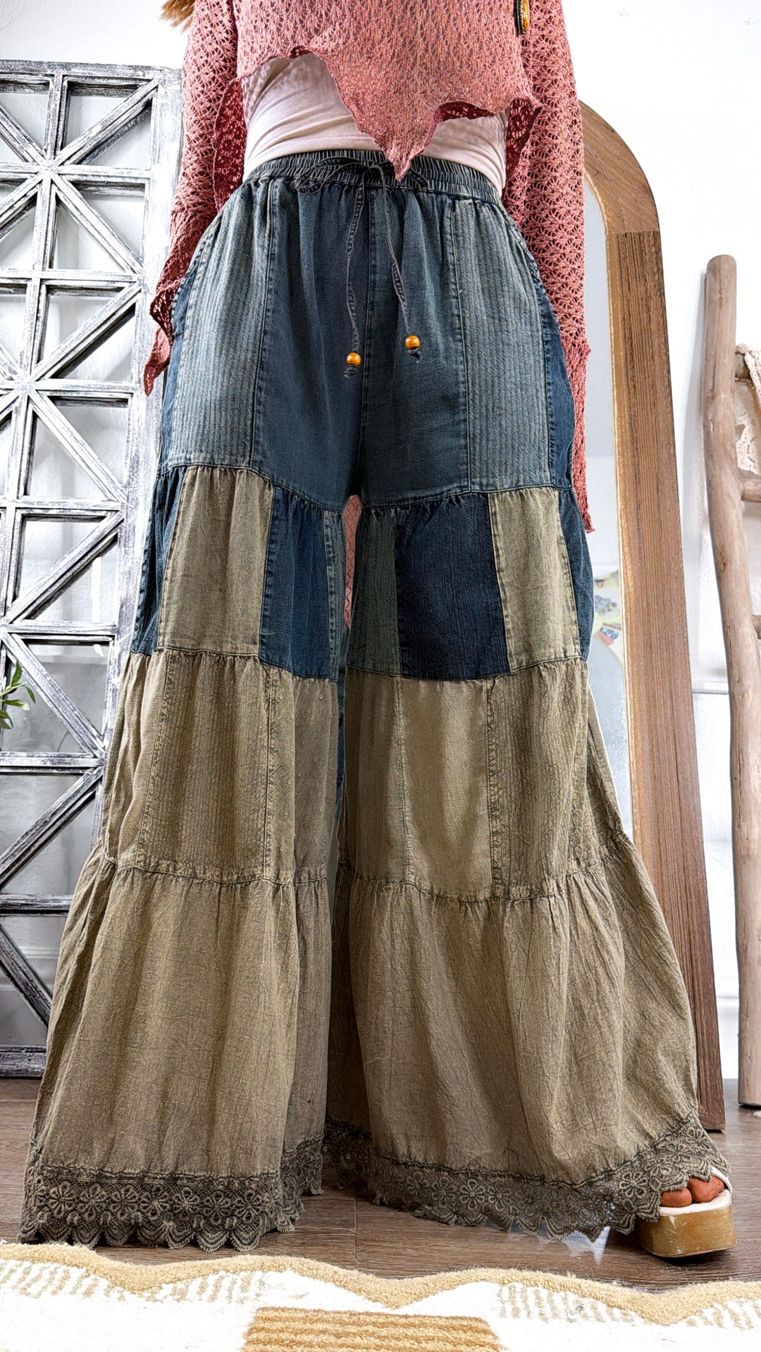 Tiered Flow Pants, Gravel