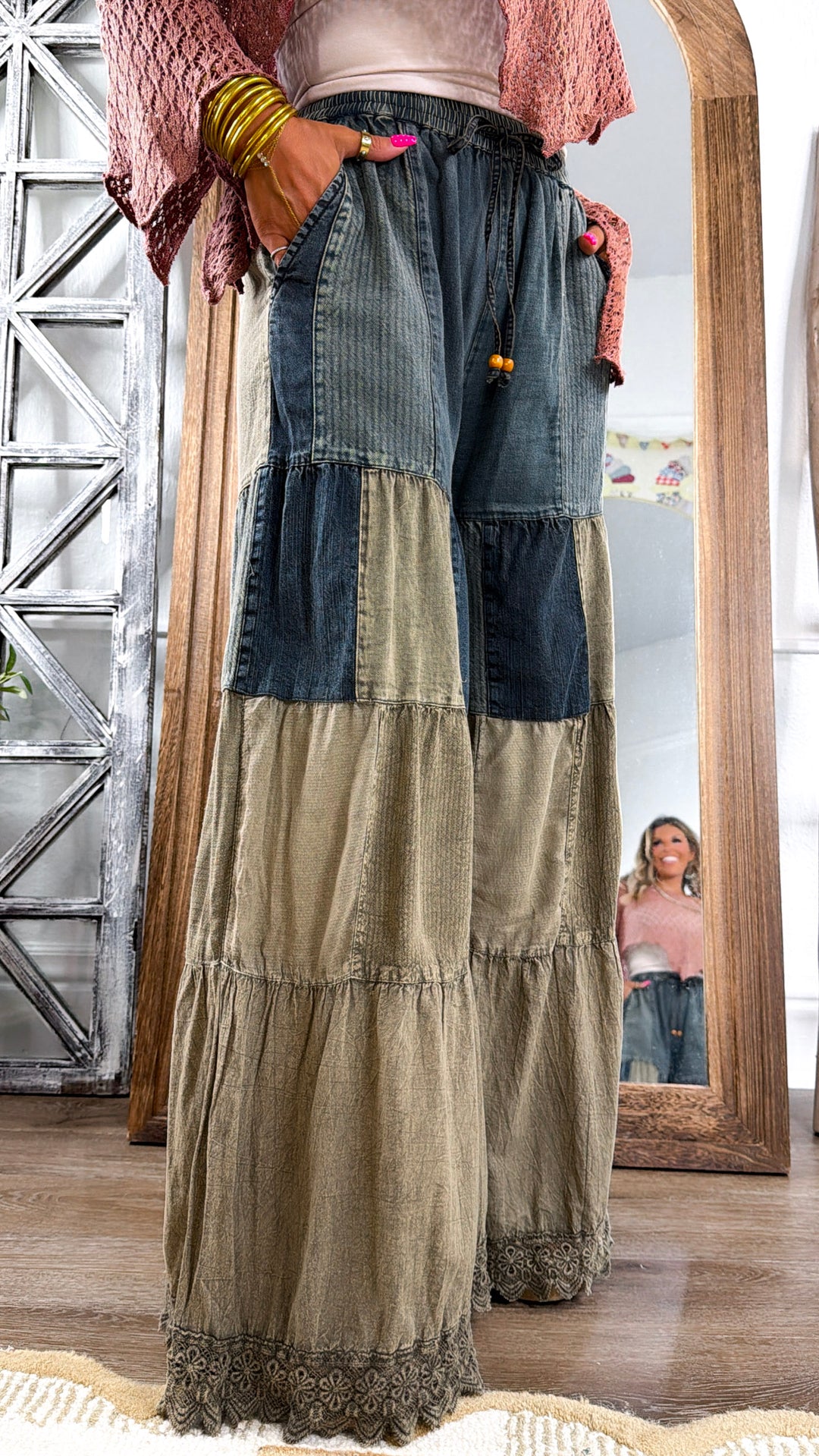 Tiered Flow Pants, Gravel