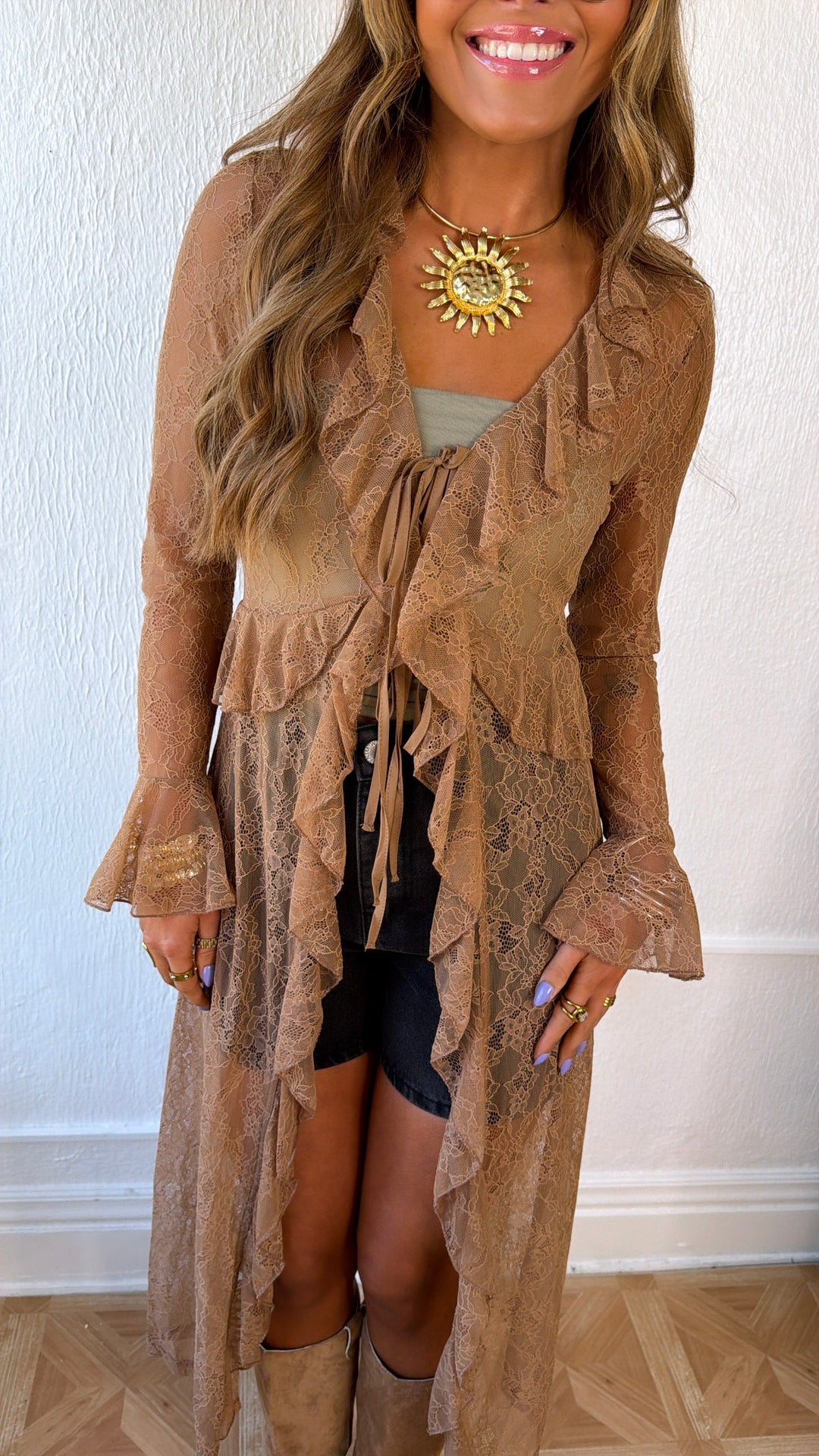 Vintage Chic Lace Kimono