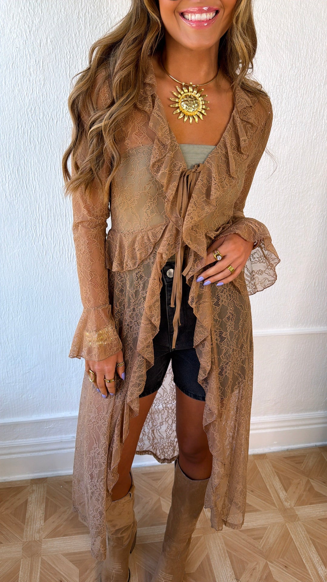 Vintage Chic Lace Kimono