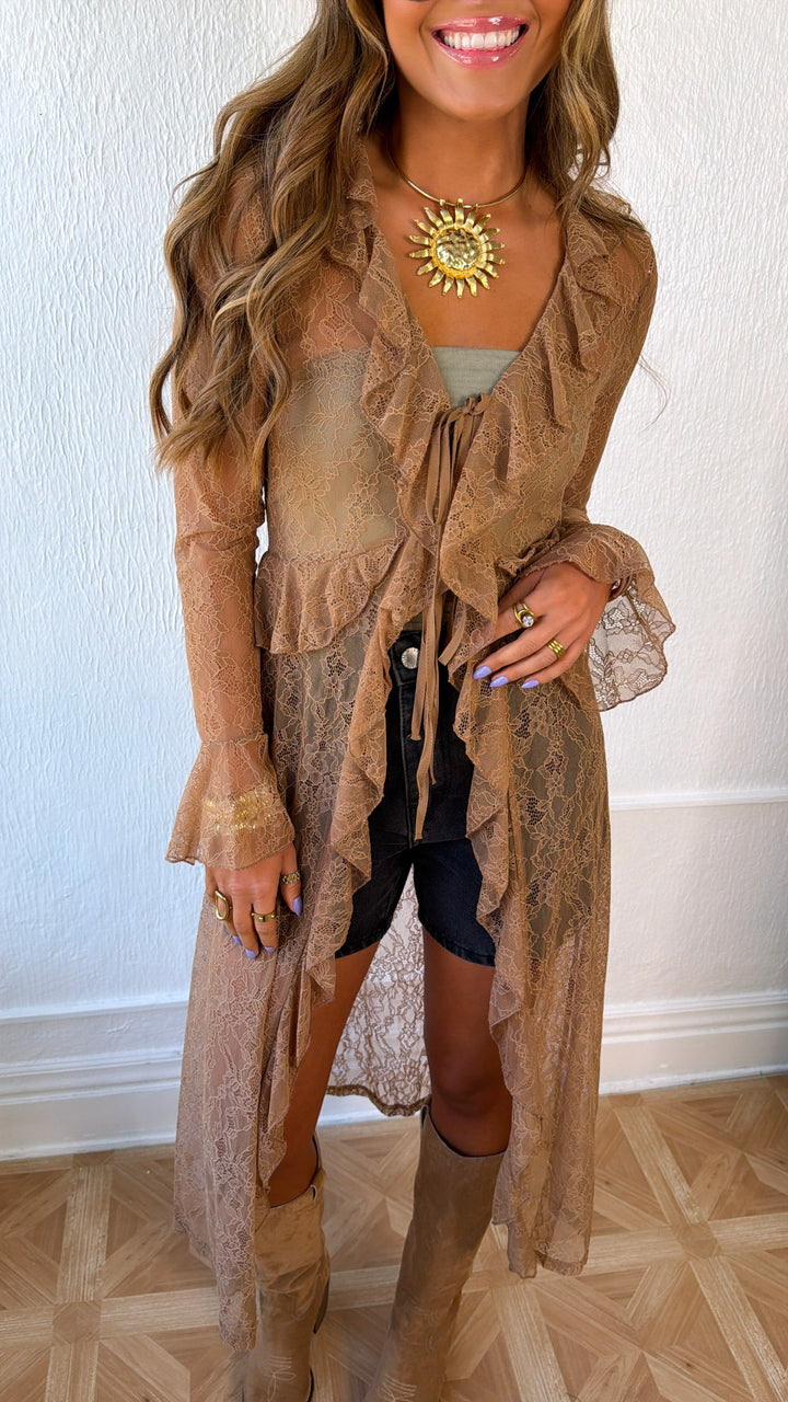 Vintage Chic Lace Kimono