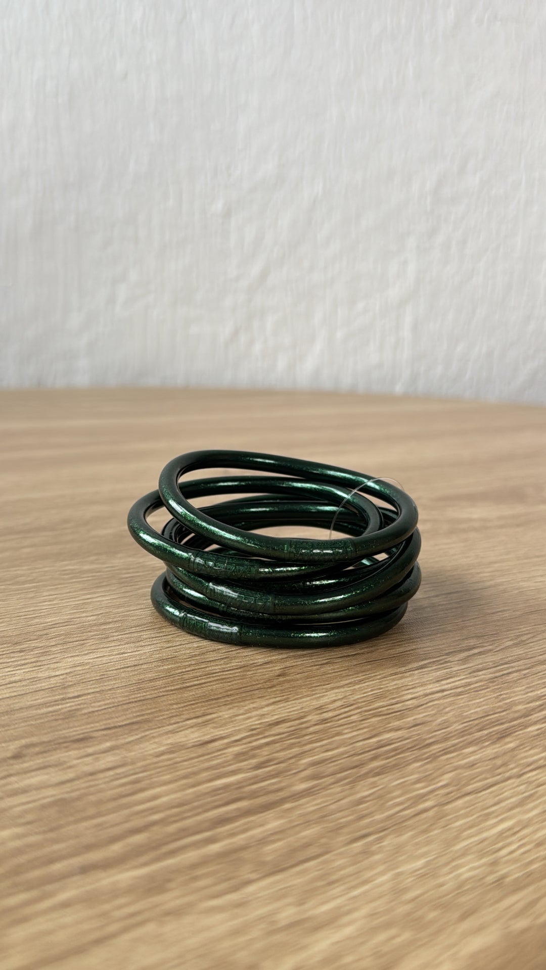 BuDhaGirl: Frond All Weather Bangle (Set of 6)- Serenity Prayer