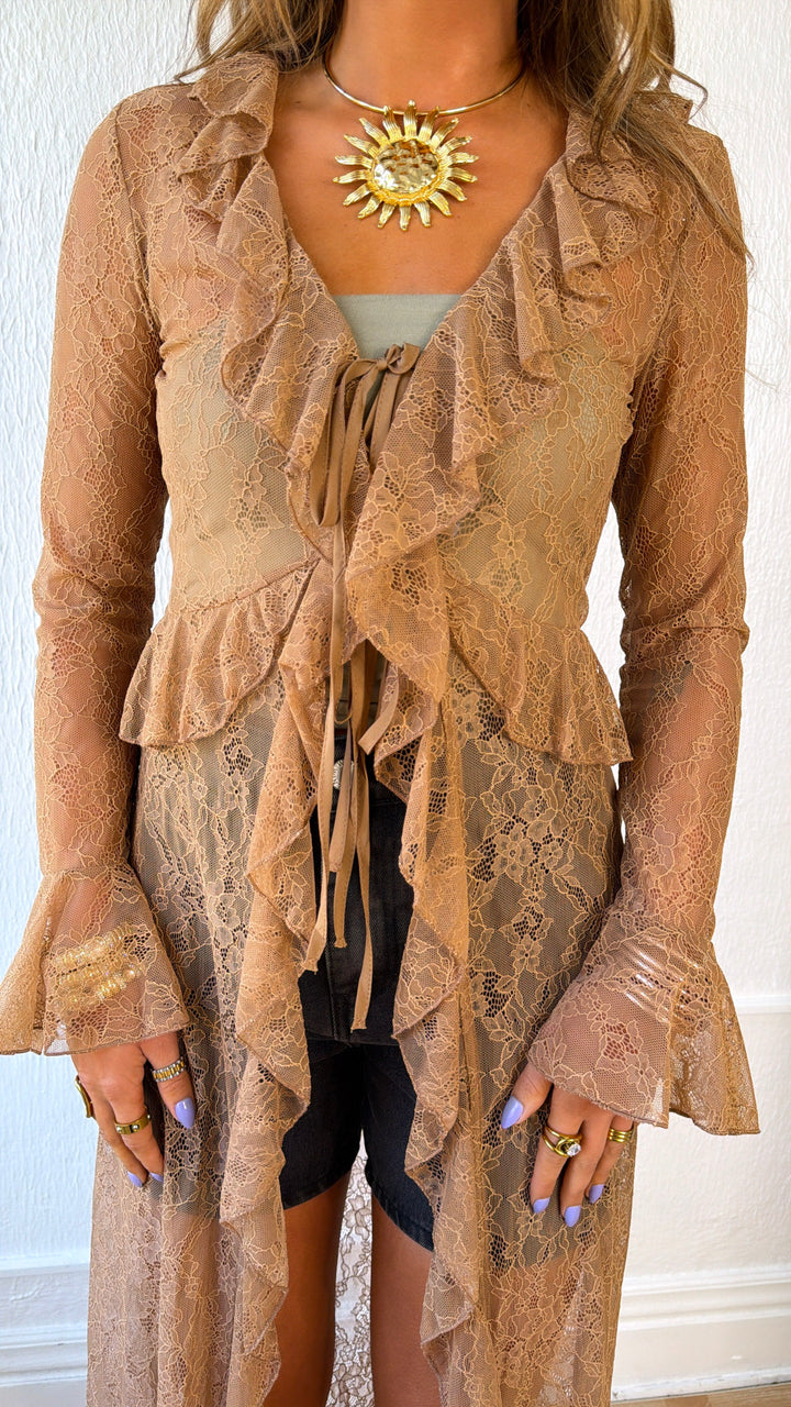 Vintage Chic Lace Kimono