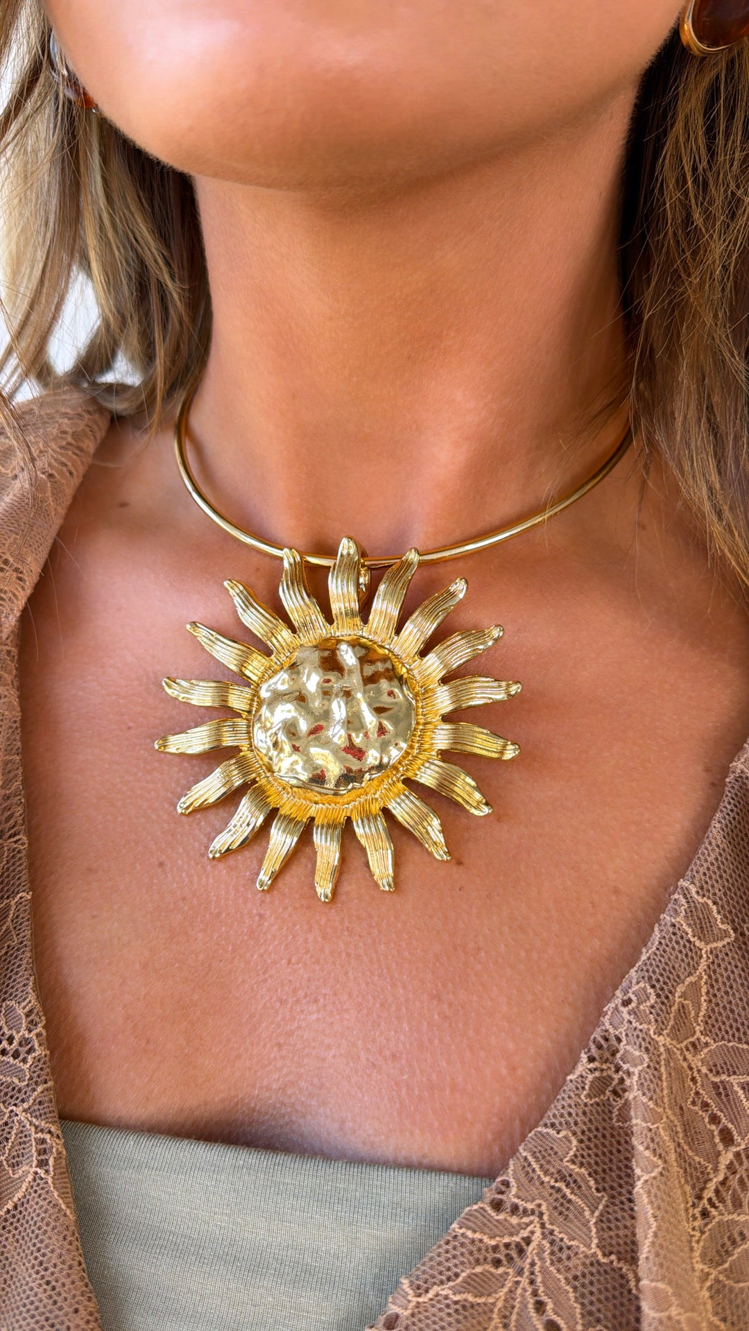 Solar Disk Necklace