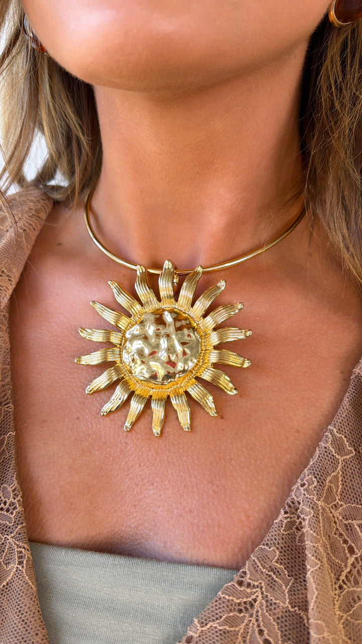 Solar Disk Necklace