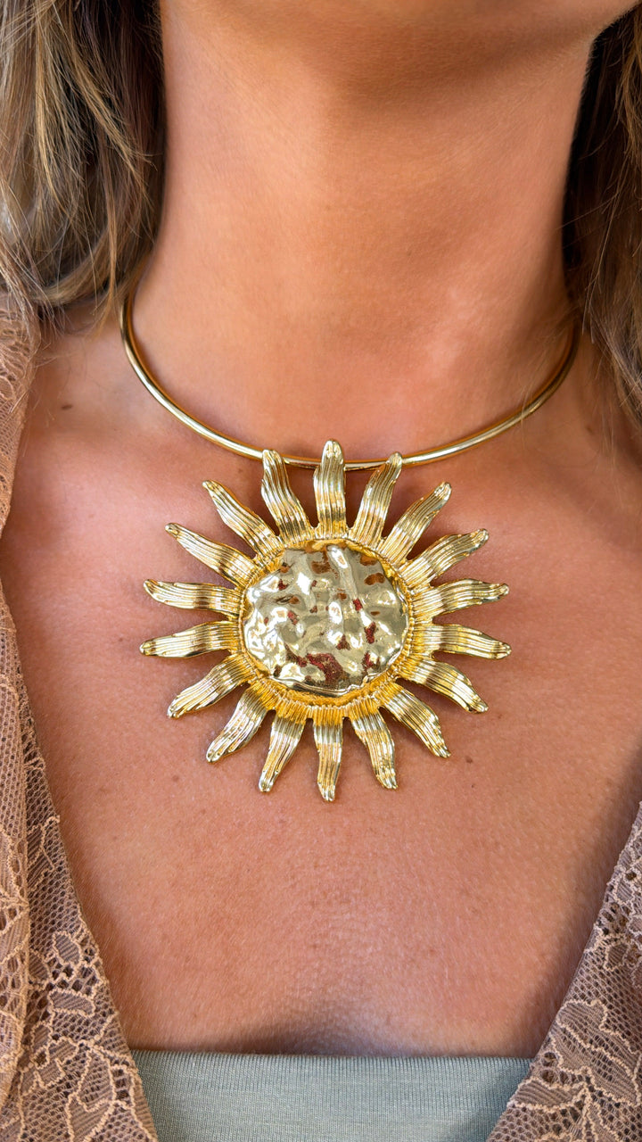 Solar Disk Necklace