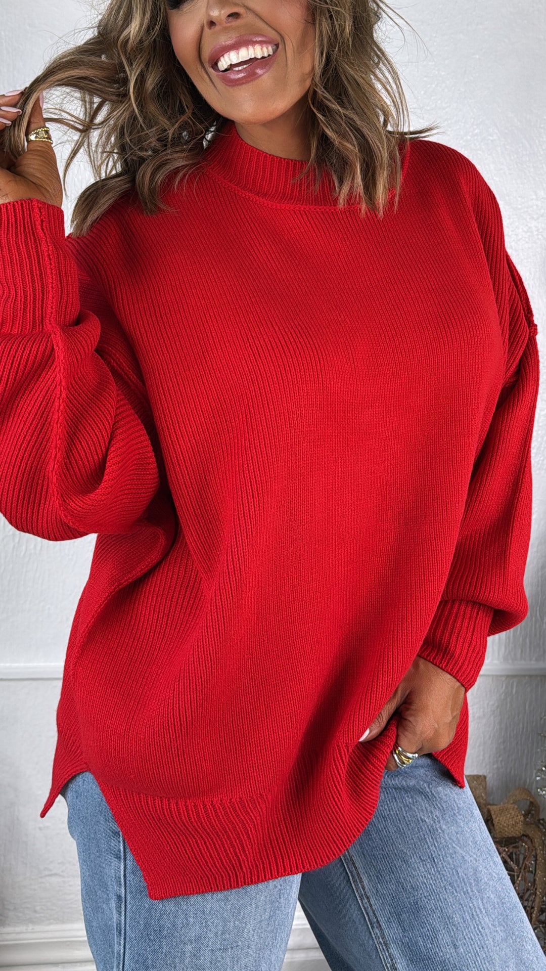 A Warm Wish Sweater, Red
