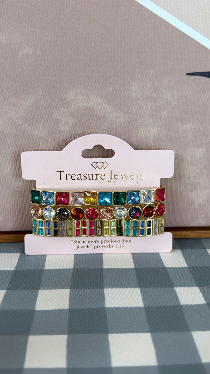 Rainbow Bracelet Stack