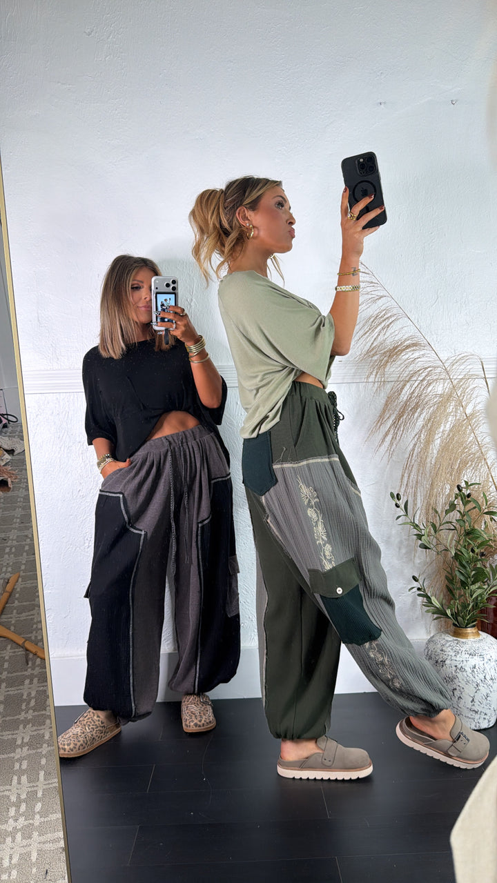 DOORBUSTER: POL Forever Dreaming Relaxed Pant, Charcoal