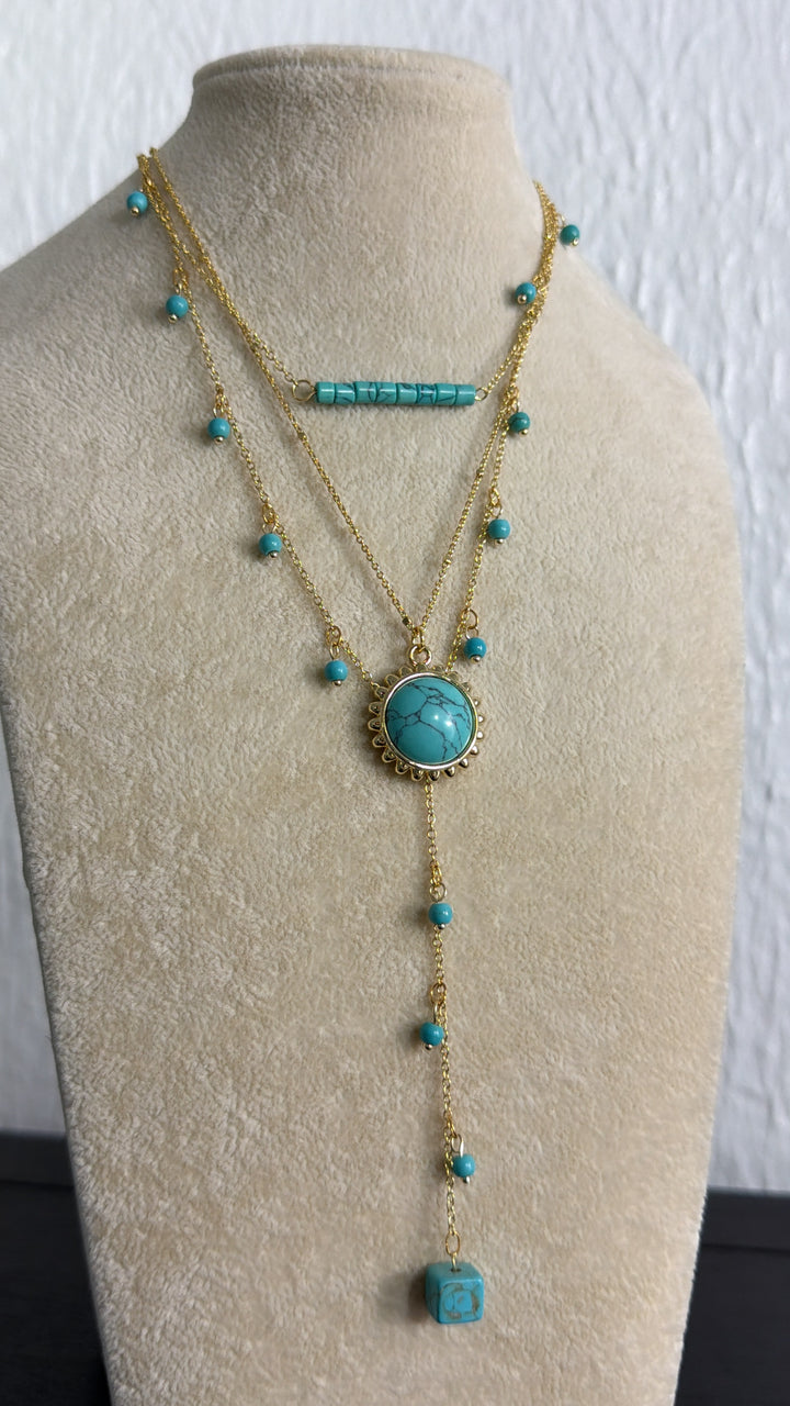 Treasure Jewels: Turquoise Harmony Layered Necklace