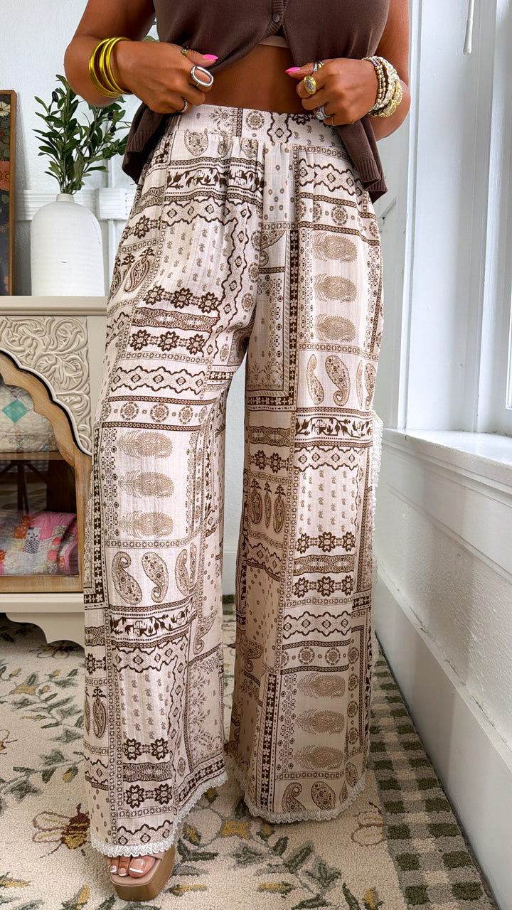 Antique Earth Pants, Tan Multi