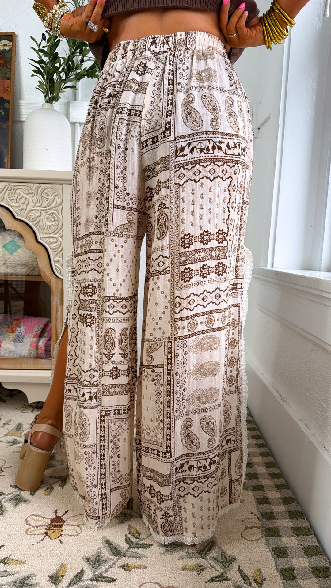 Antique Earth Pants, Tan Multi