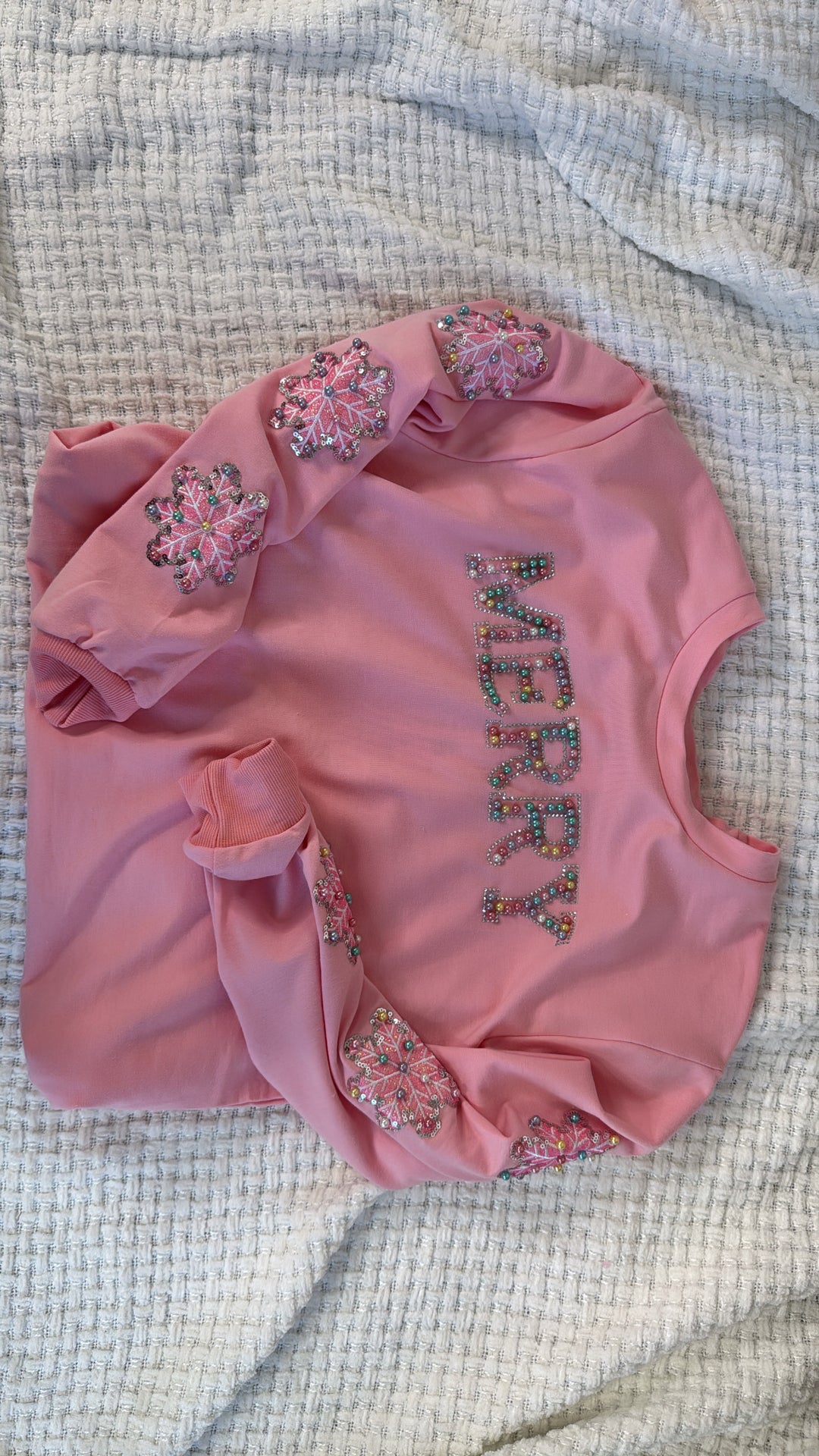 Merry Pearl Sweater, Pink