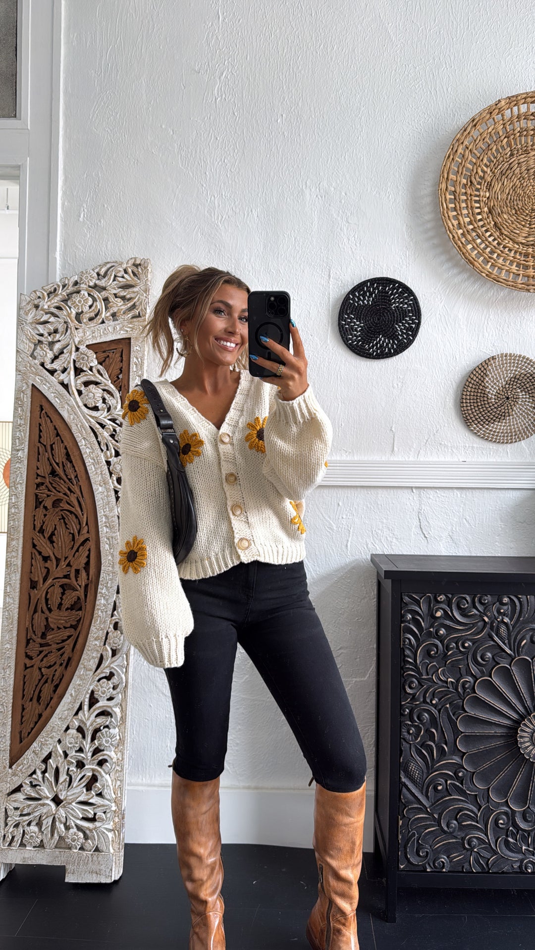 Sunflower Fields Cardigan, Cream