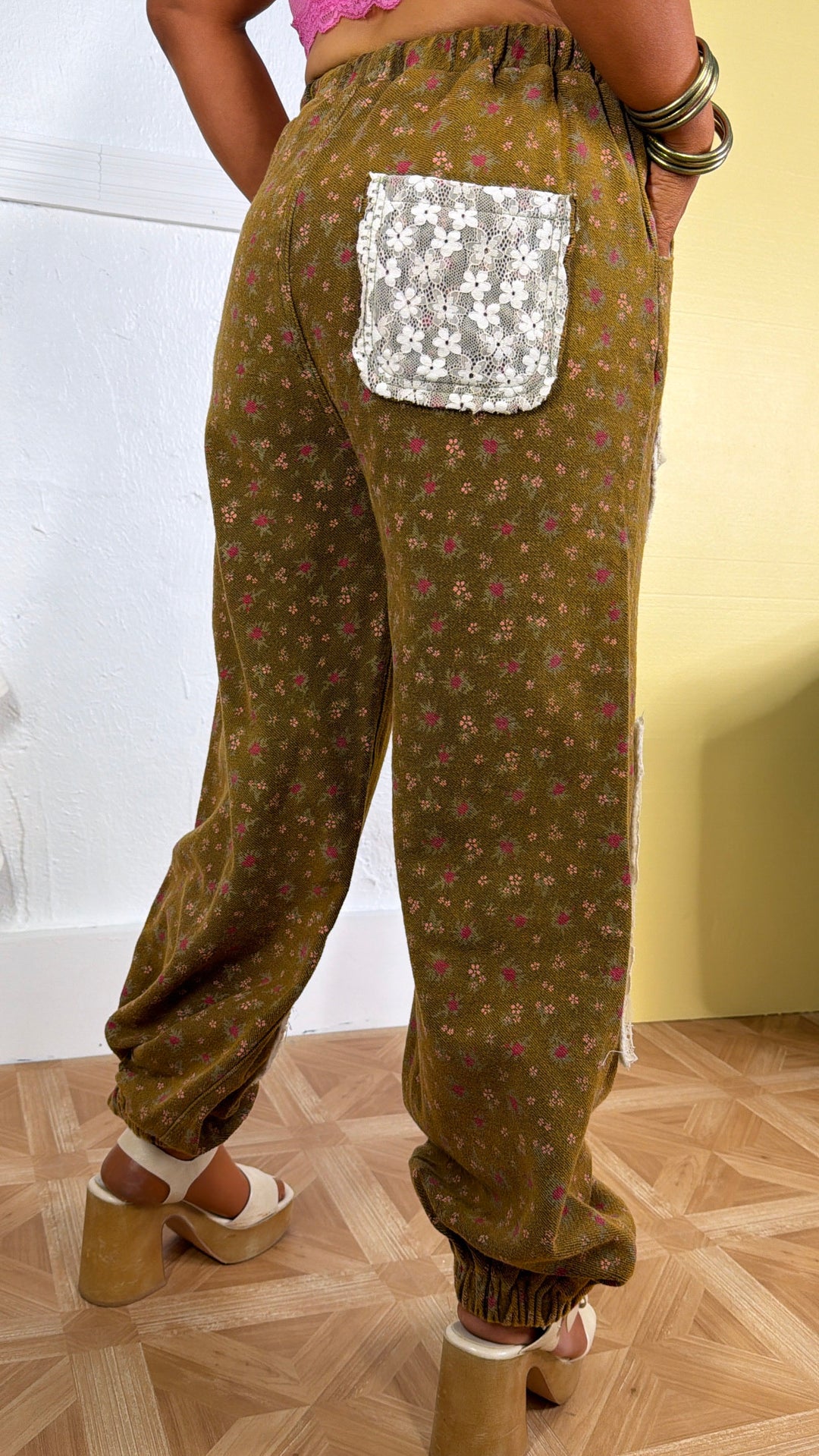 Wore Grace Patched Jogger, Rusted Ochre