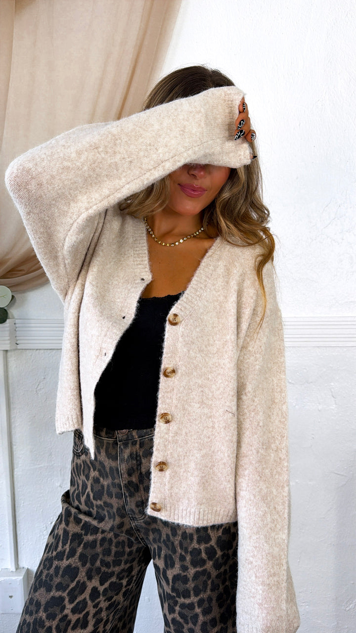 Haven Knit Cardigan, Oatmeal