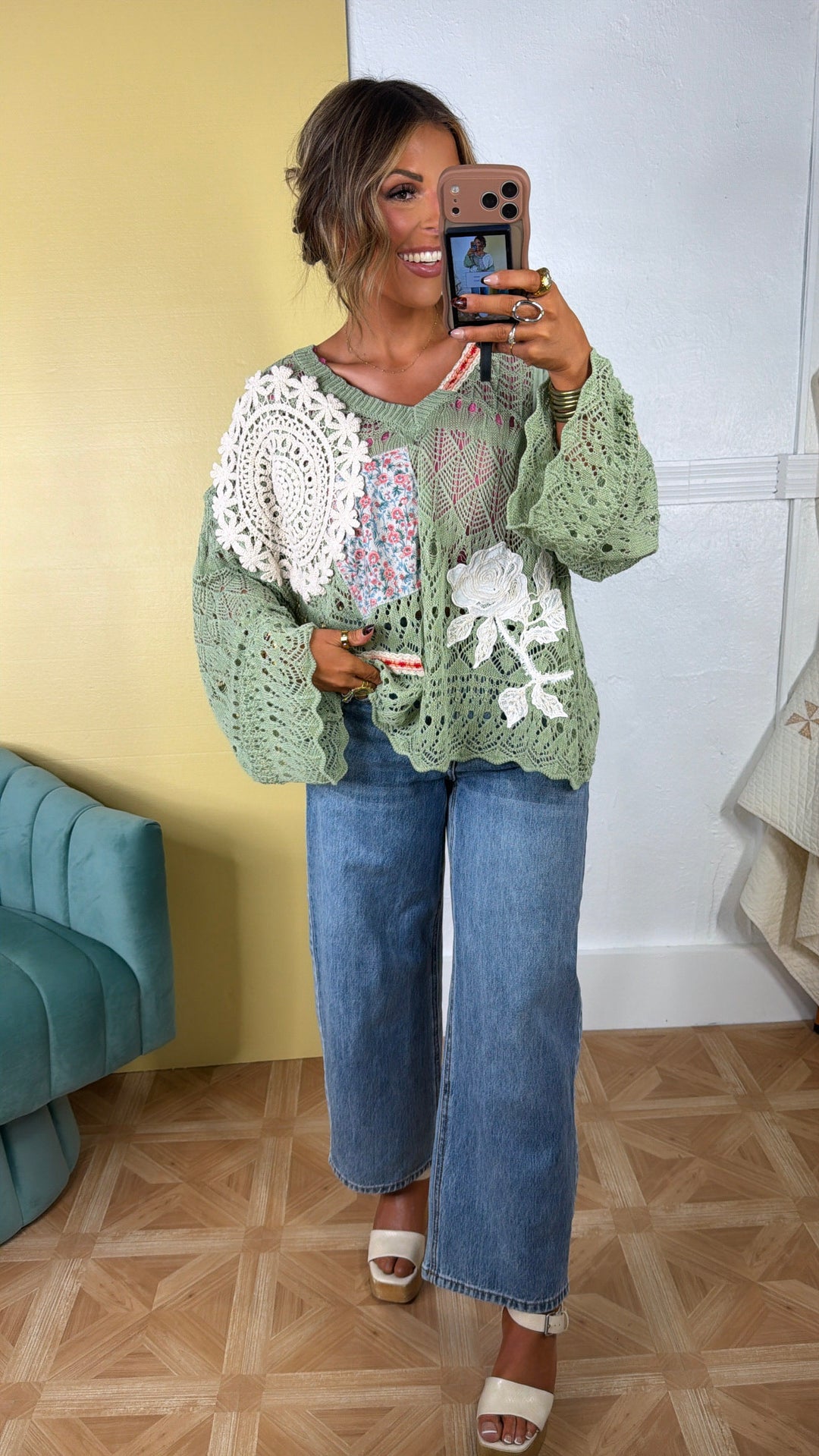 Sprout & Stitch Sweater, Matcha