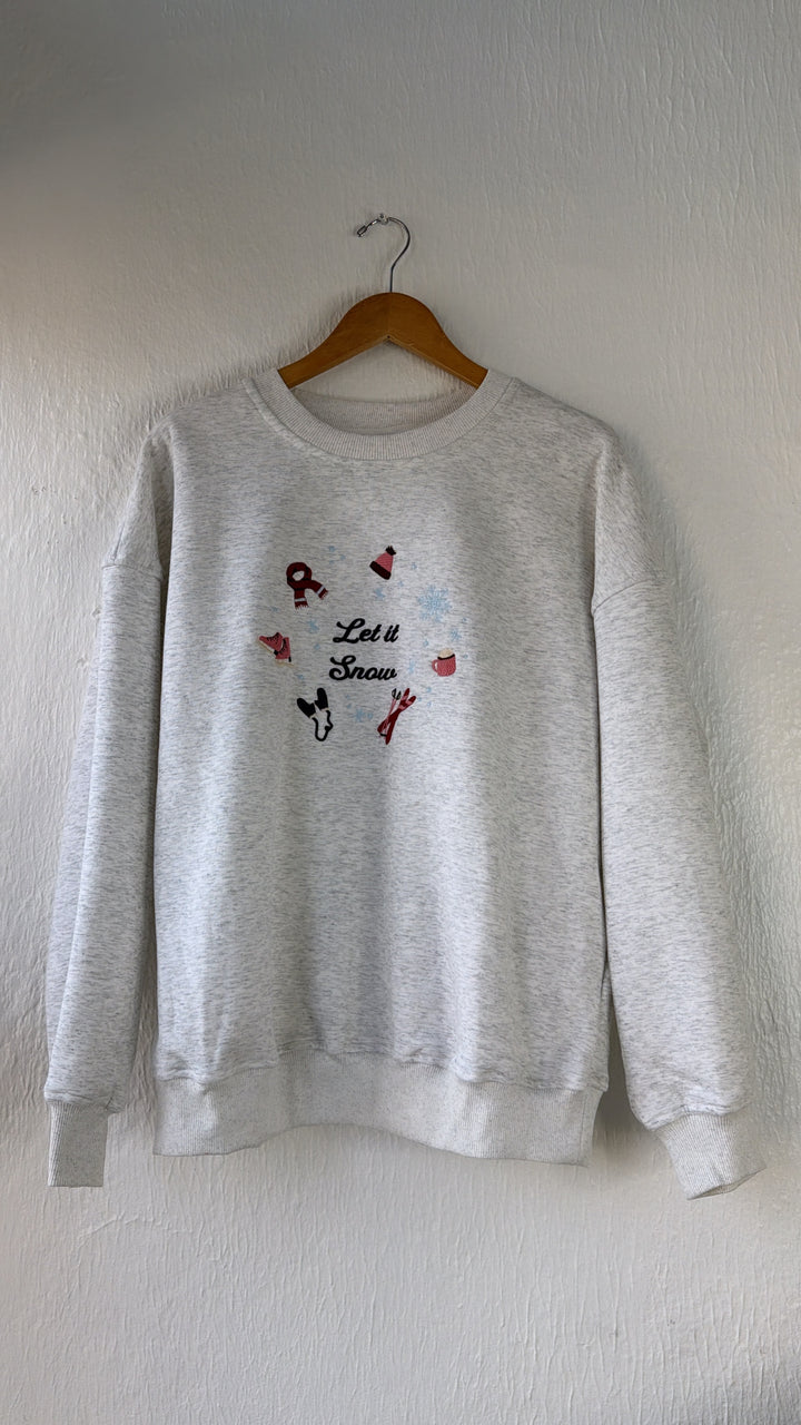 Winter Skis Crewneck, Melange