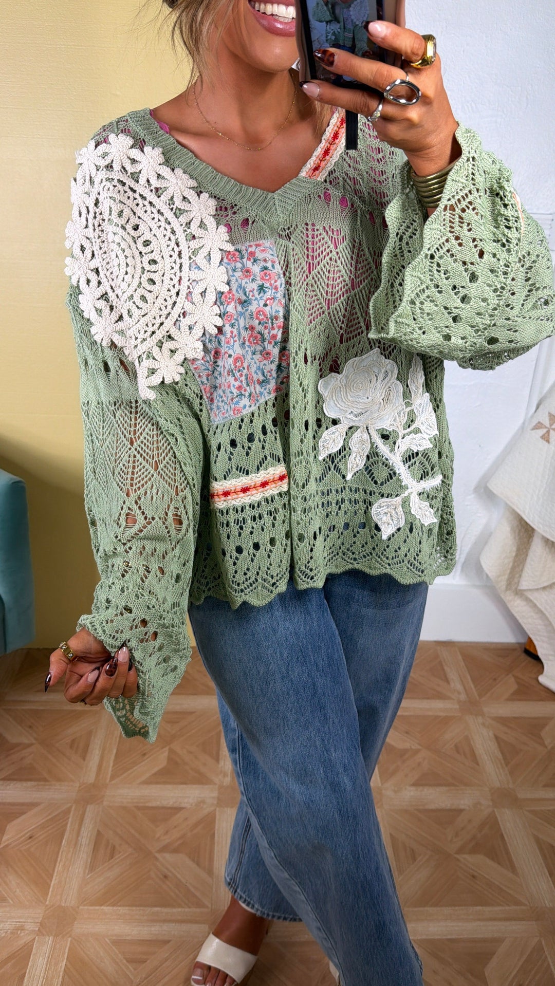 Sprout & Stitch Sweater, Matcha