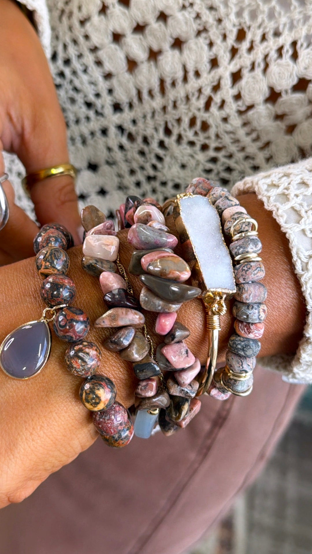 River Muse Bracelet Stack, Multi