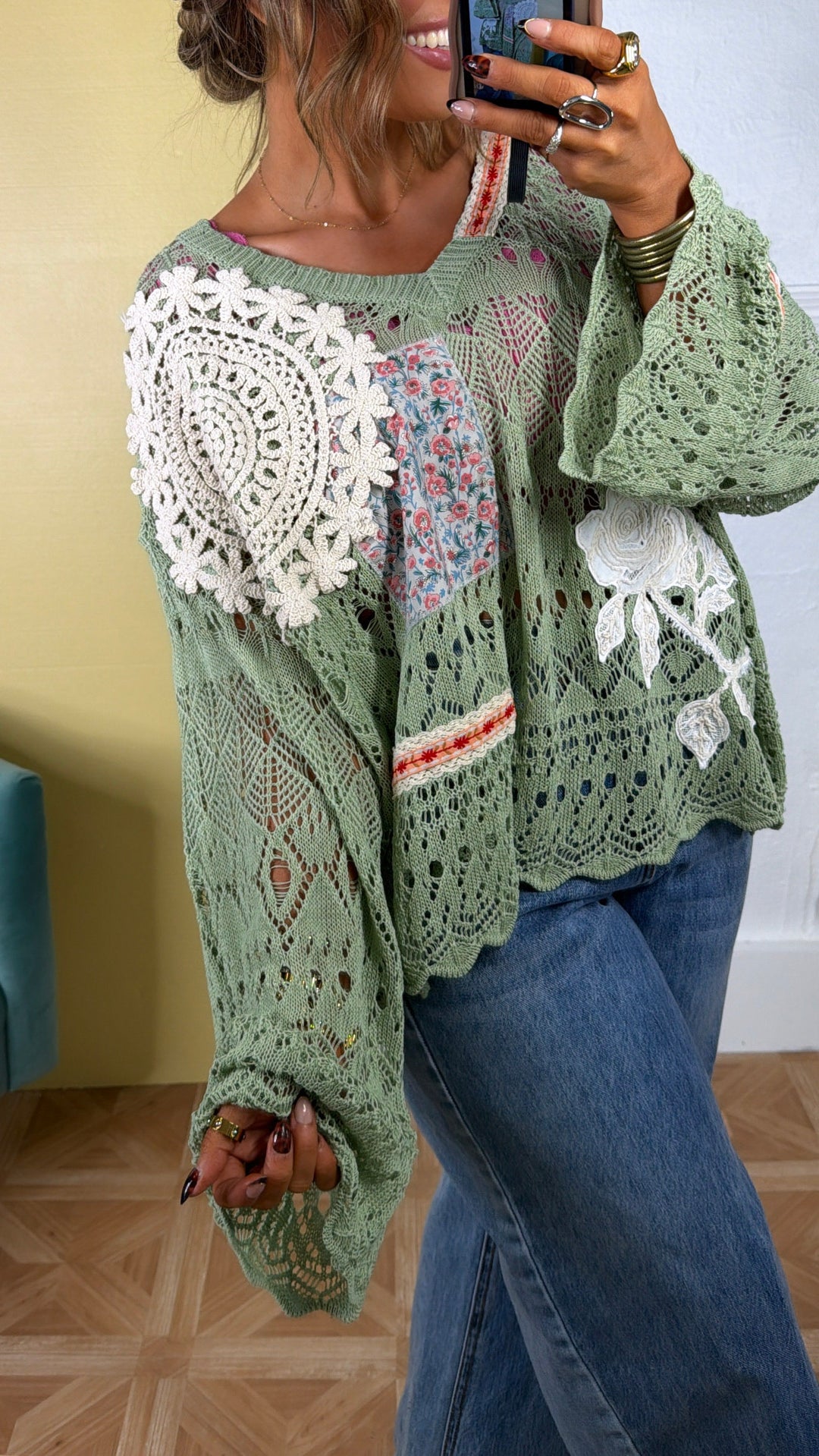 Sprout & Stitch Sweater, Matcha