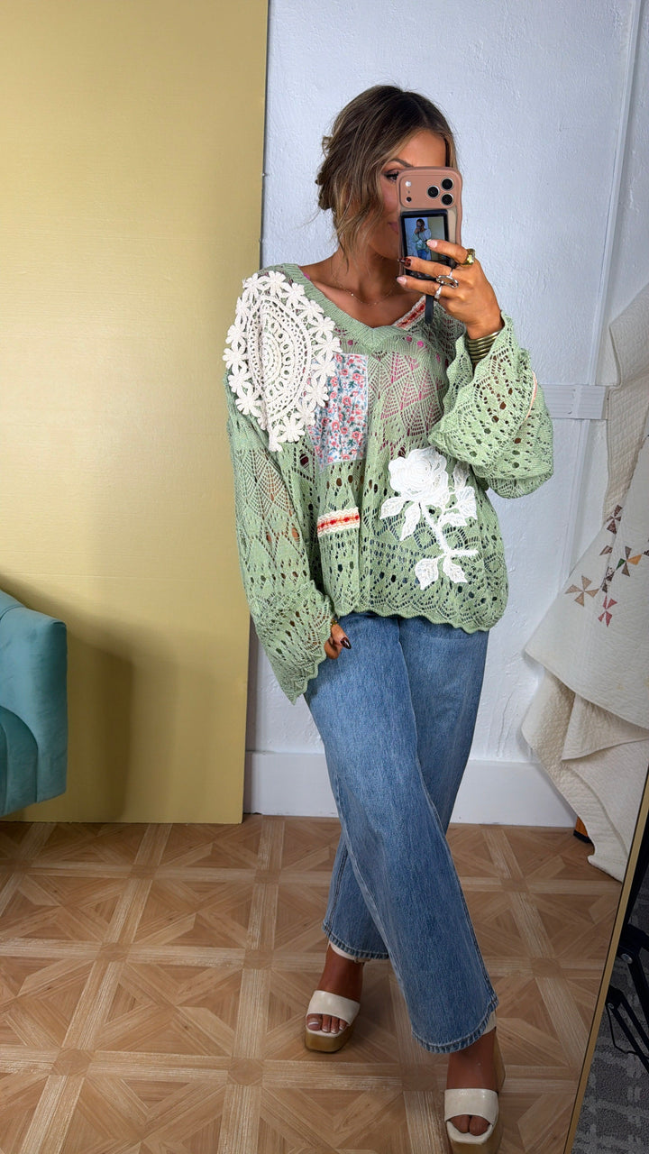 Sprout & Stitch Sweater, Matcha