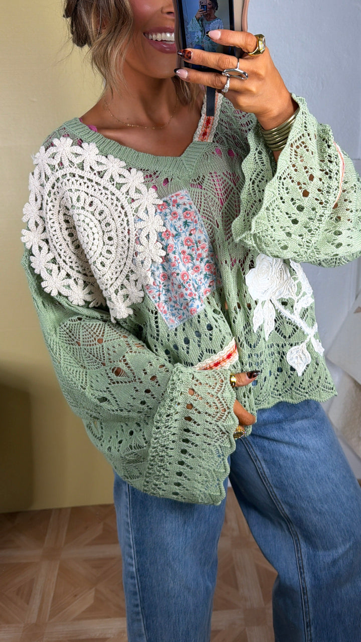 Sprout & Stitch Sweater, Matcha