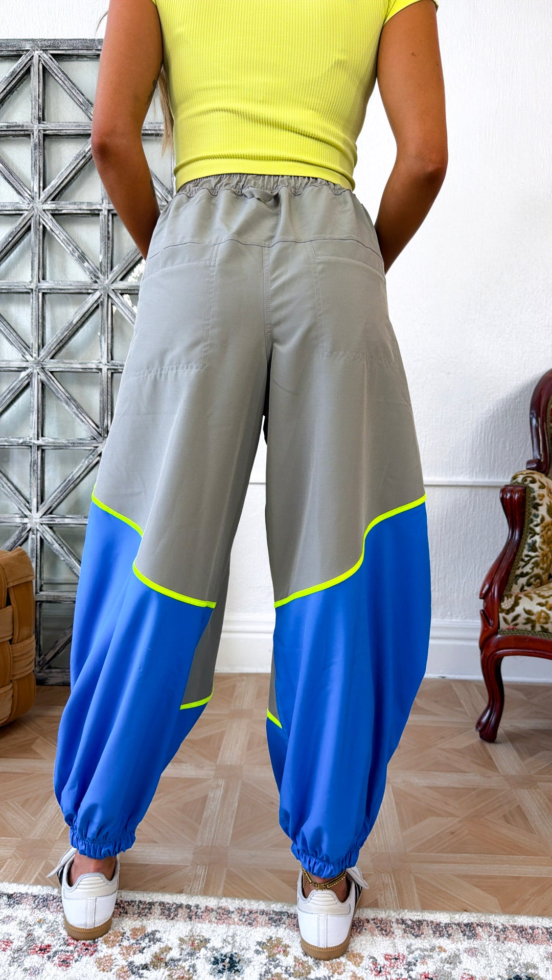 All In Comfort Windbreaker Joggers, Stone Taupe/ Sonic Blue