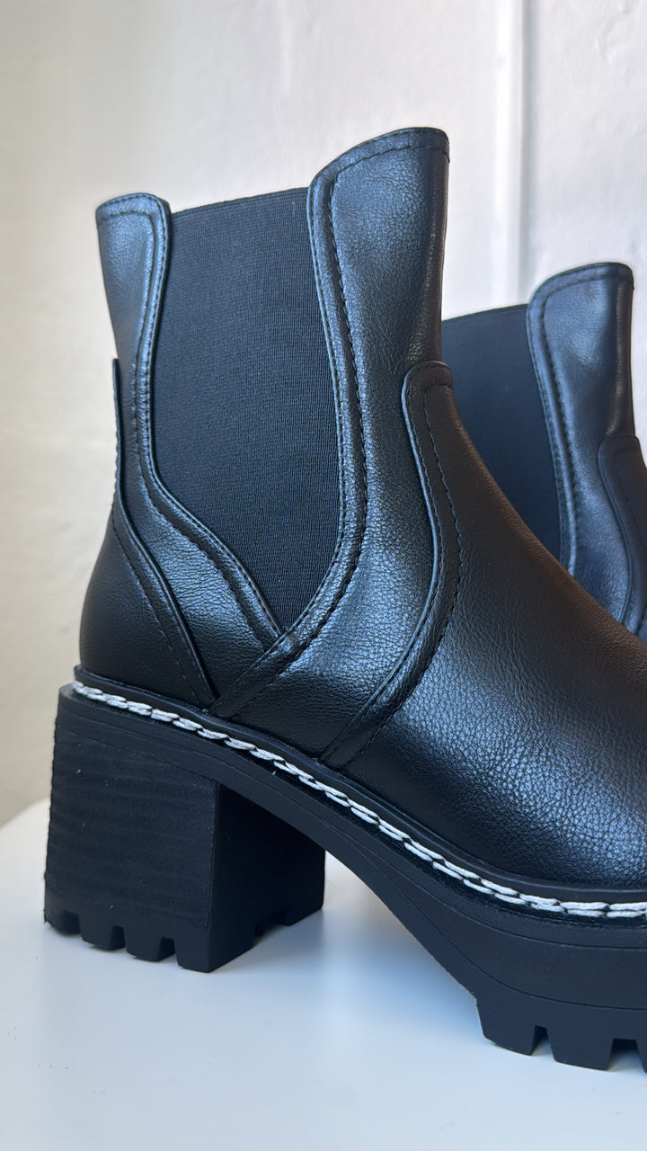 Torren Heeled Boots, Black