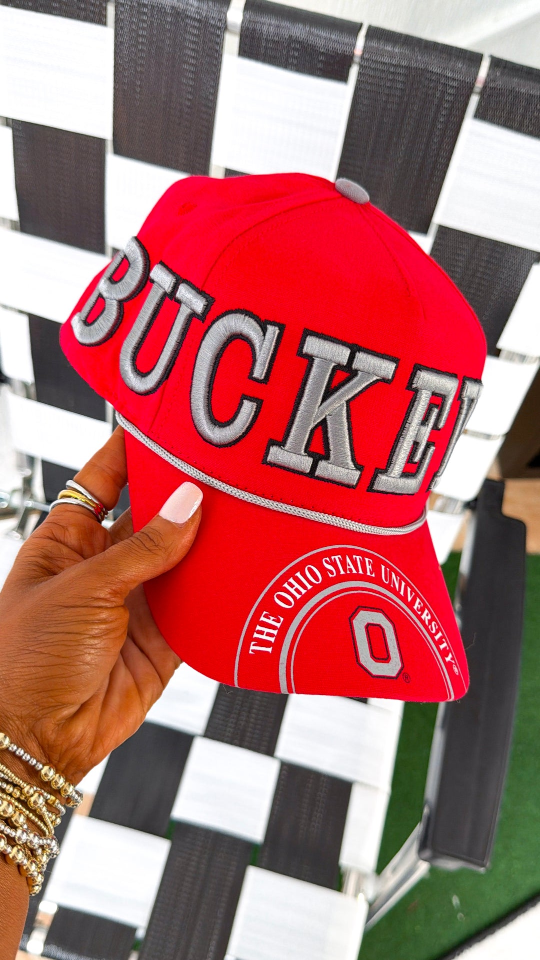 Buckeye Game Day Glory Cap, Red