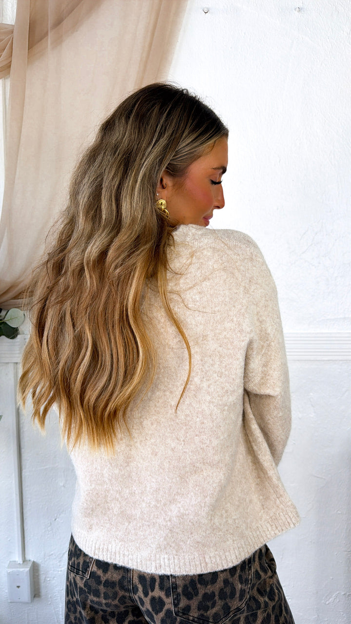 Haven Knit Cardigan, Oatmeal