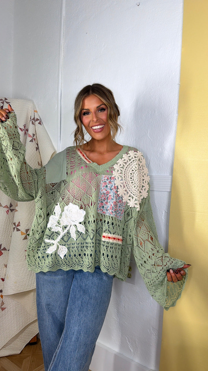 Sprout & Stitch Sweater, Matcha