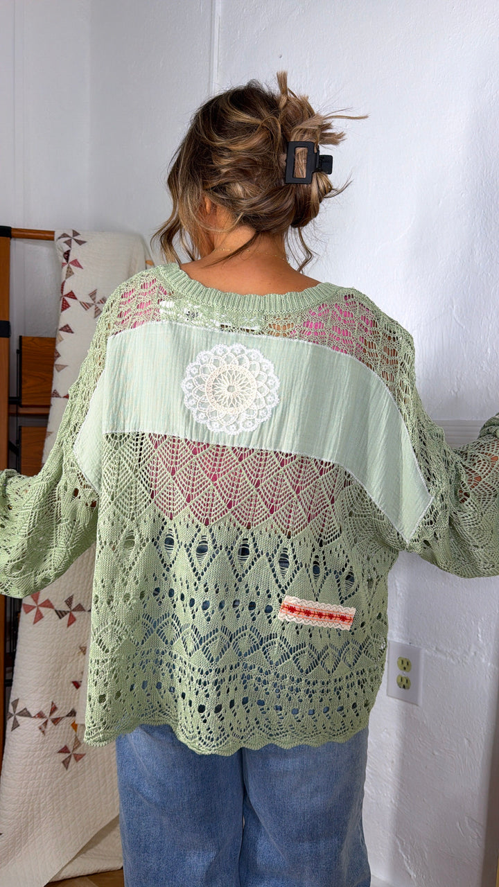 Sprout & Stitch Sweater, Matcha
