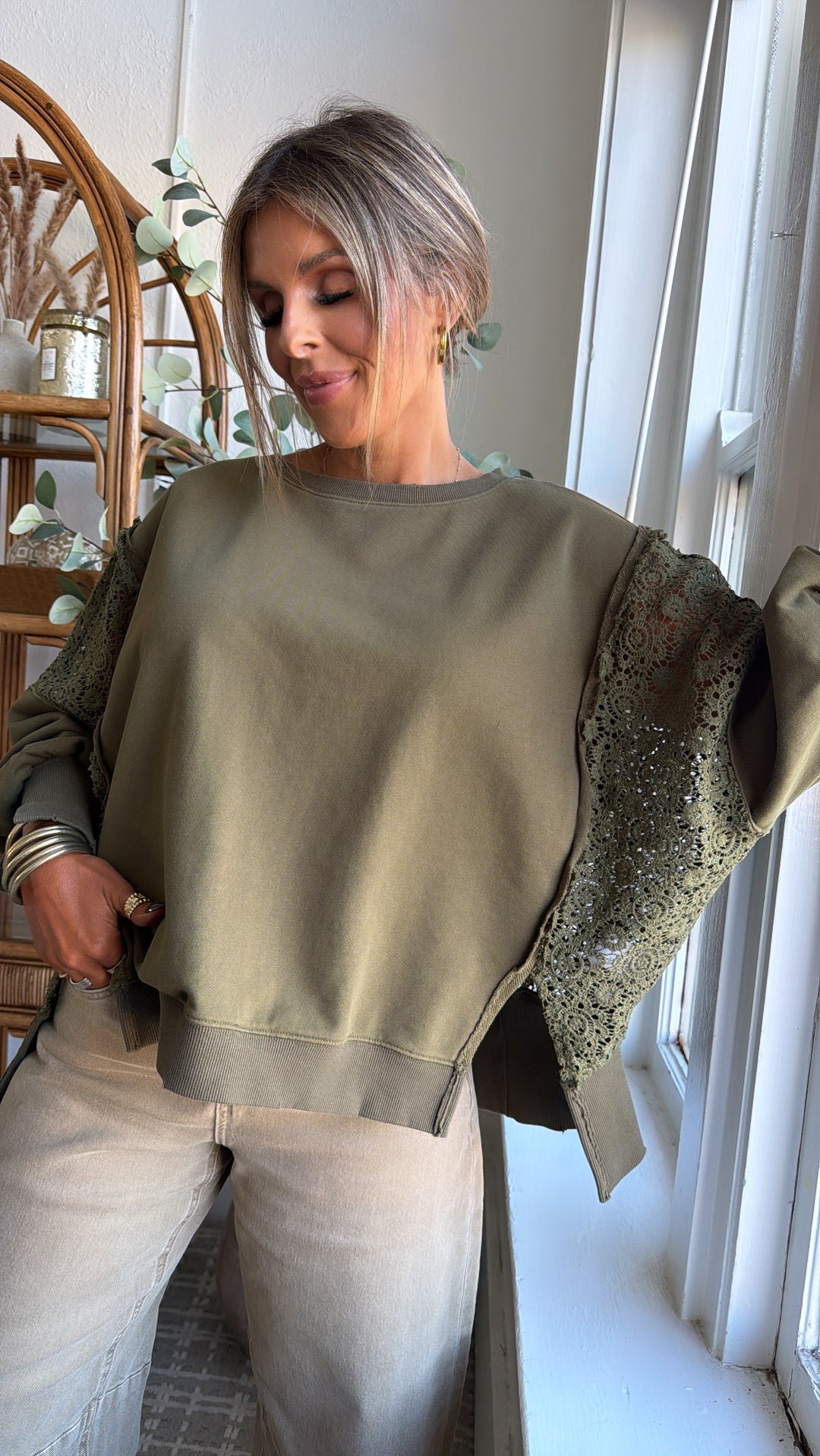 Pine Vale Long Sleeve,  Olive