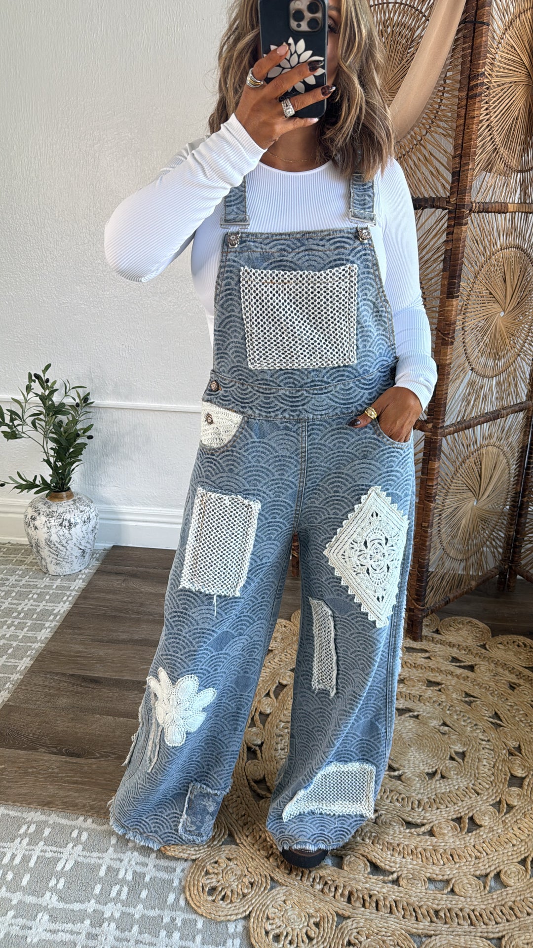 Ripple Effect Denim Overalls