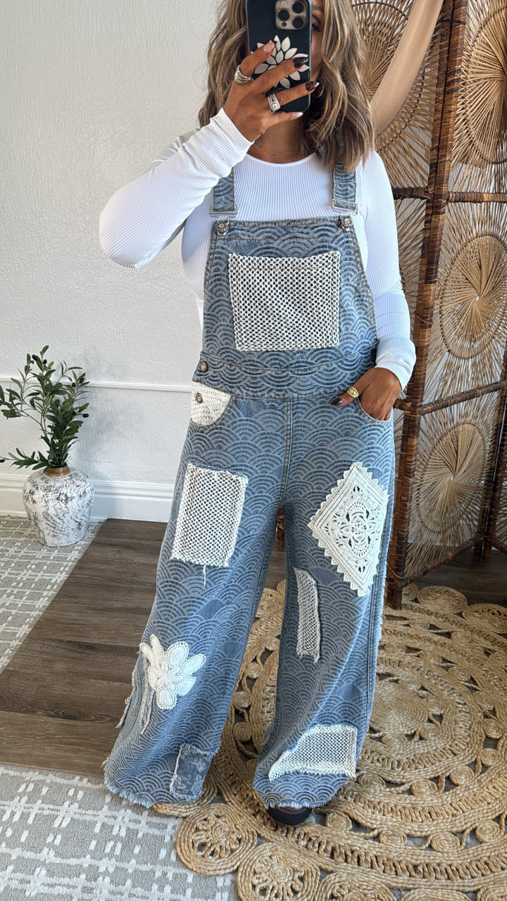 Ripple Effect Denim Overalls